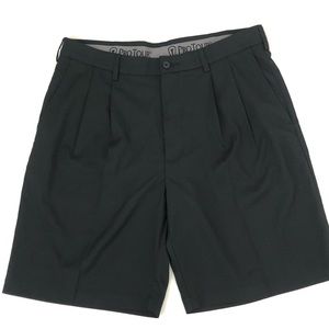 ProTour Black Pleated Golf Shorts